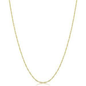 14k Yellow, White or Rose Gold 0.8mm Rope Chain Necklace